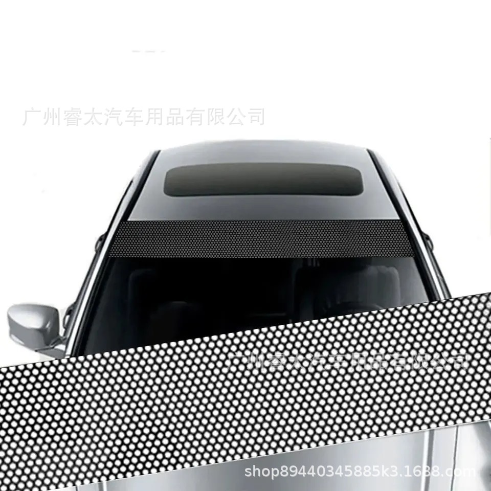 3D透明汽车前挡风玻璃贴纸 前后档装饰遮阳贴花 改装前档车贴