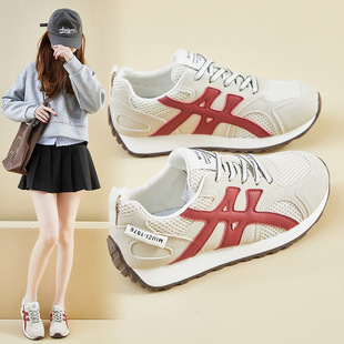 Ins Korean Forrest Gump Shoes Women's Trendy 2025 Spring Increased New Student Running Sports Leisure Street Shooting K881