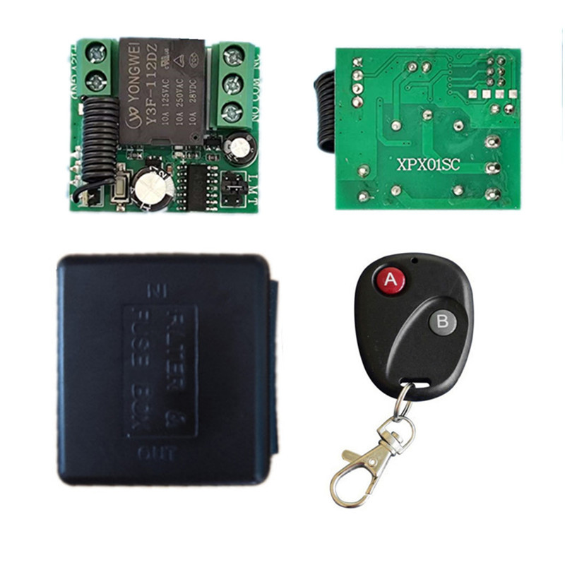 一拖六无线遥控开关220伏12伏24伏门禁遥控器可遥控灯饰电机