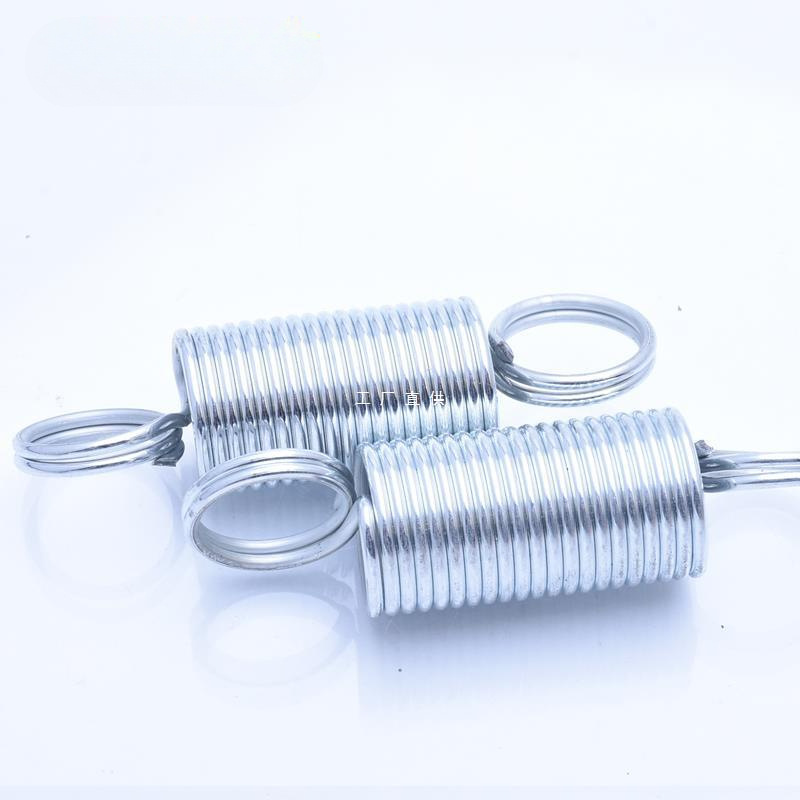 1.8*16/18/20镀锌双圈拉簧拉伸弹簧线径1.5*15闭口拉力簧支持定