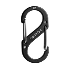 Winning No. 2 8-character buckle Aluminum alloy 6061 outdoor S-shaped bidirectional mountaineering buckle backpack quick hook camping hook 