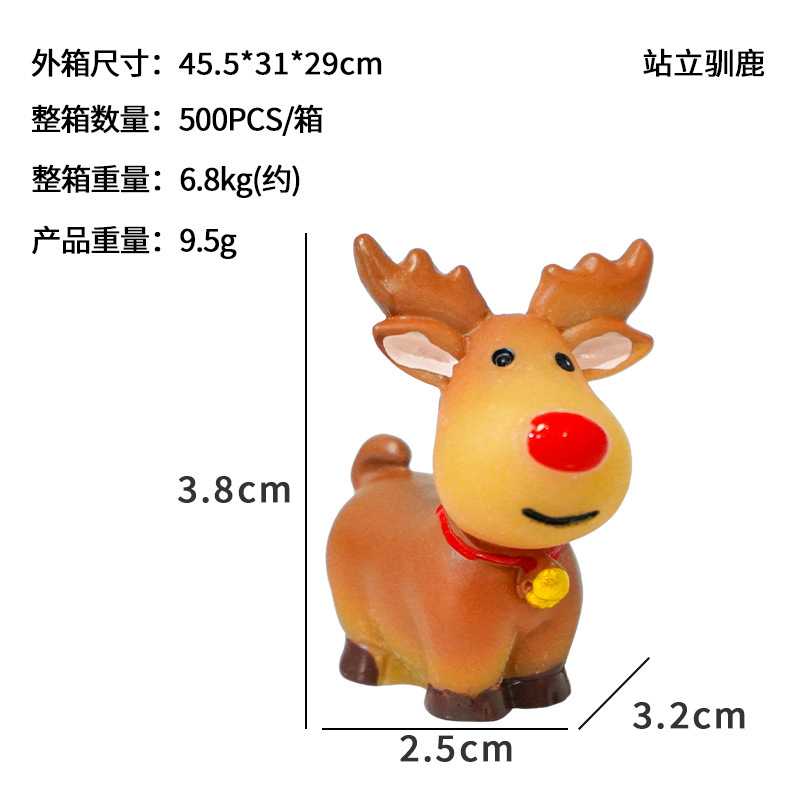 Nueva Navidad ancianos micro paisaje decoración muñeco de nieve decoración accesorios resina pequeños adornos acuario paisaje