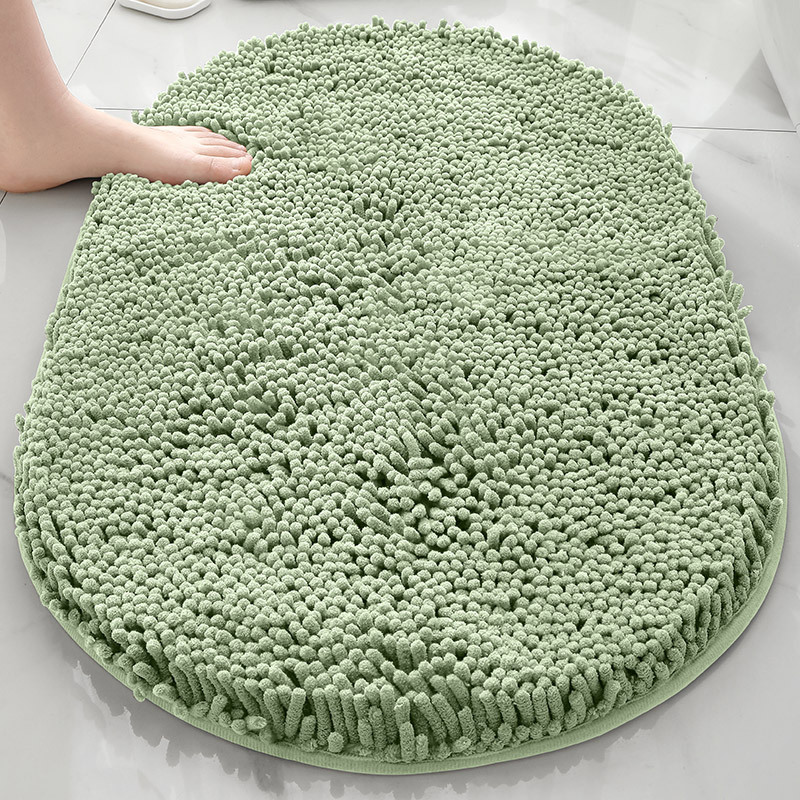 TEMU venta caliente esterillas de piso de cheneil de espesamiento alfombra de absorción de agua fuerte alfombra de puerta antideslizante inodoro alfombra de cama cama image 46