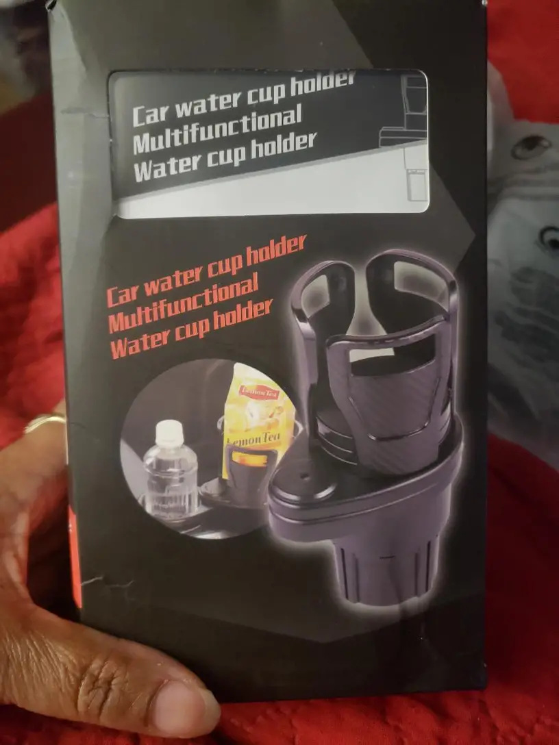 Cross-border Hot-selling Multi-functional Car Water Cup Holder One-half Double-layer Storage Rotating Car Beverage Cup Holder in stock