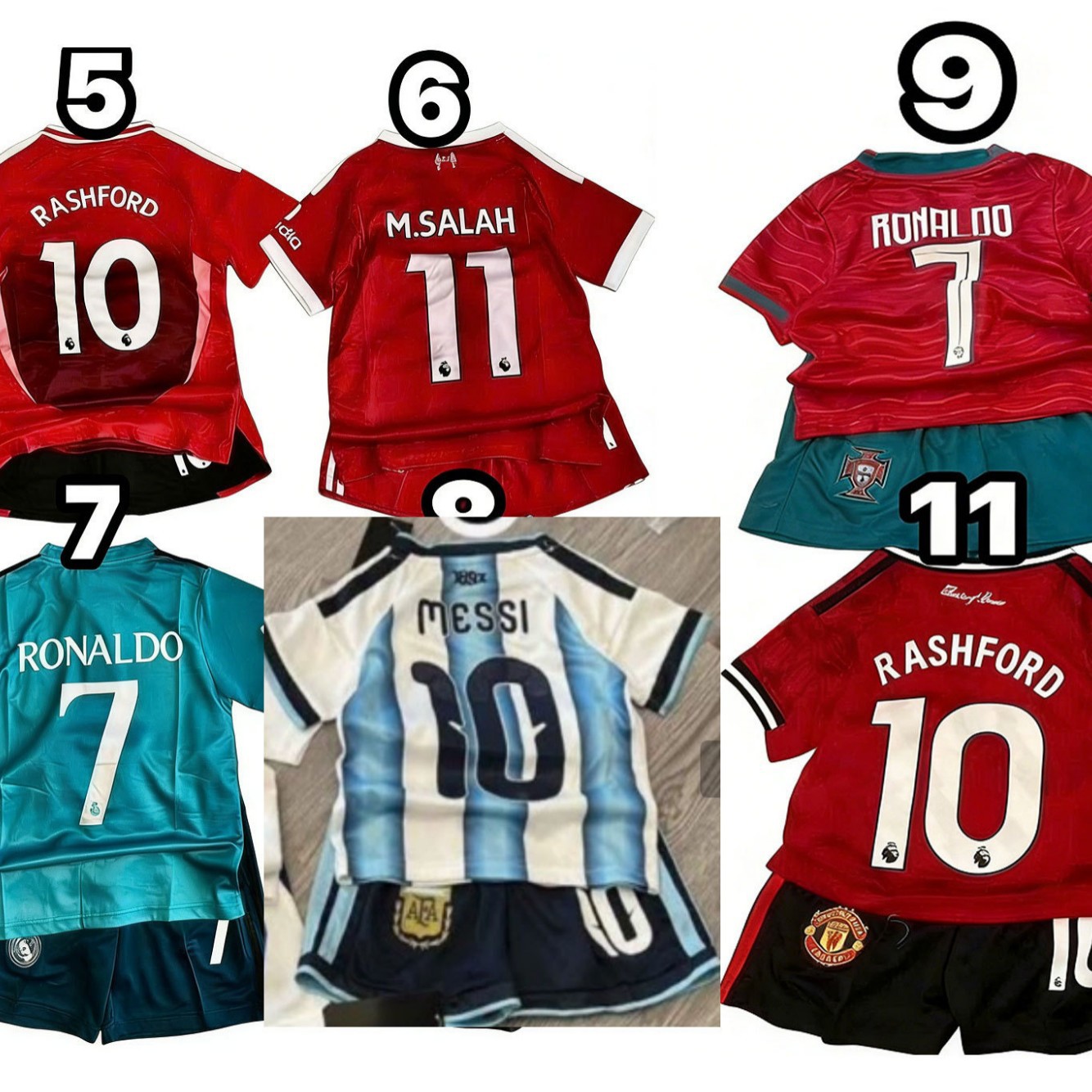 Uşaq futbol forması dəsti - oğlan və qızlar üçün