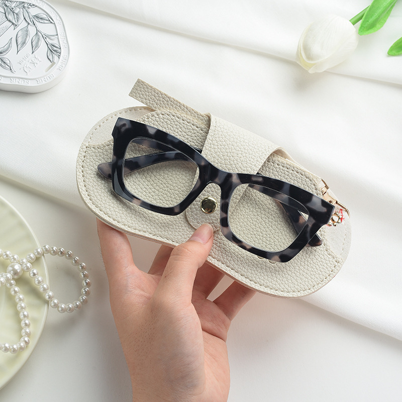 新しいファッション Pu レザーポータブルサングラス老眼鏡収納袋防塵ぶら下げ眼鏡サングラス収納袋|undefined