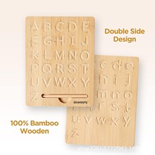 木制儿童双面练习板宝宝启蒙书写幼儿园益智早教数字字母控笔训练