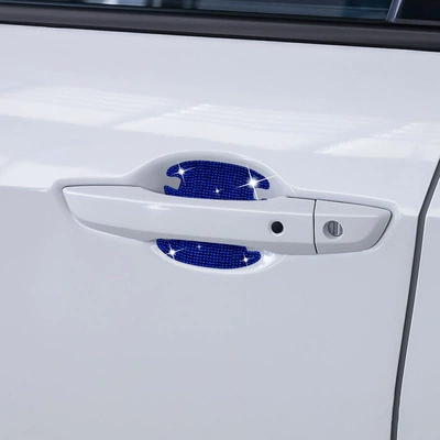 Other Automotive Interior Supplies: Sticker, Car Door Bowl Anti-Scratch - door-bowl-4-piecesset-blue-diamond-small-size