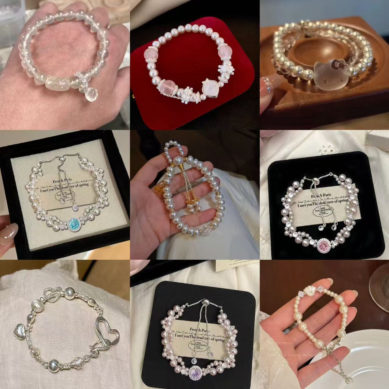 Fashionable sophisticated elegant bracelet pearl
