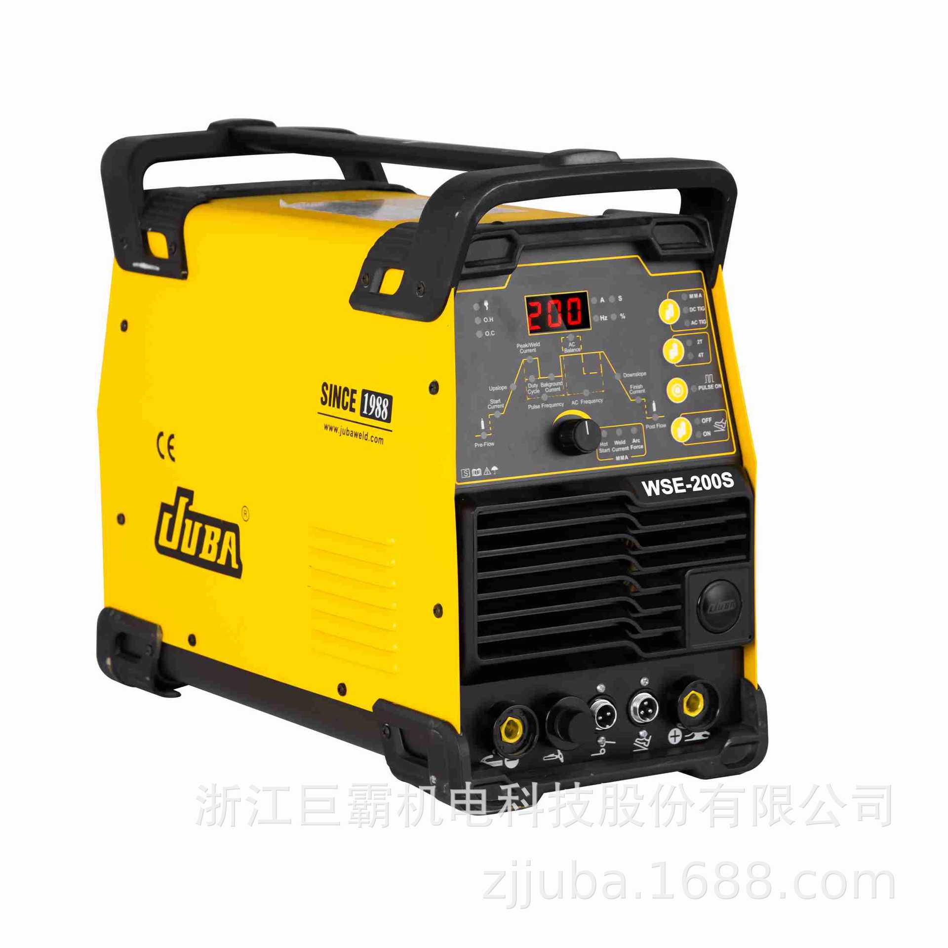 巨霸新款TIG ACDC数字面板款，TIG氩弧焊液晶屏显示，功能齐全