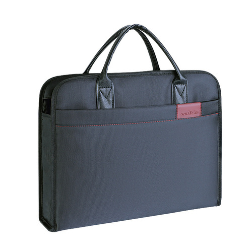 Portable Oxford cloth file bag storage briefcase business large-capacity water cup position briefcase conference printing LOGO