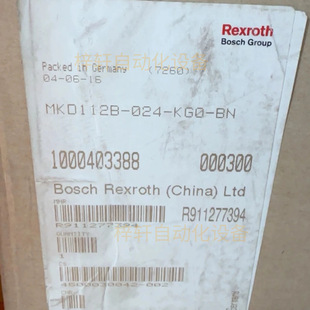 Mkd025B-144-Kp1-Kn Bosch Rexroth R911267237 High-Precision Control Servo Motor