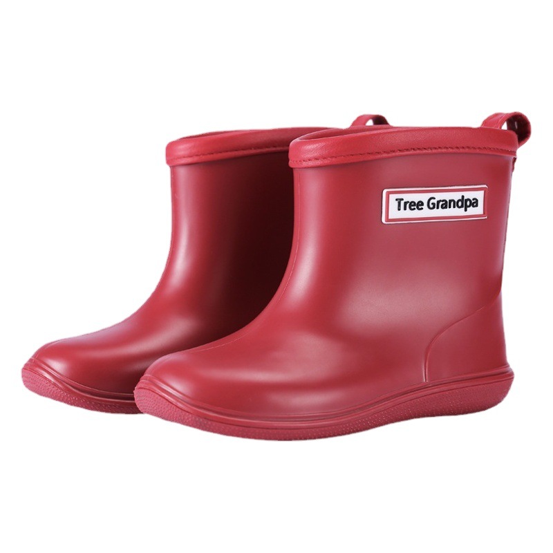 Children's rain boots export cross-border foreign trade non-slip soft bottom lightweight children's boys and girls baby mid-tube rain boots children's water shoes