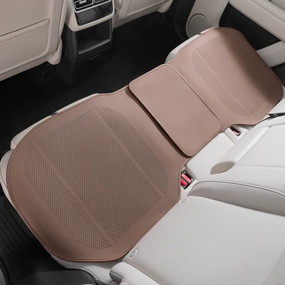 Seat cushion, seat cover — Cushion Cover, Ventilated Seat Cushion - chestnut-brown-nappa-leather-punch-style-rear-seat-cushion-1-pack