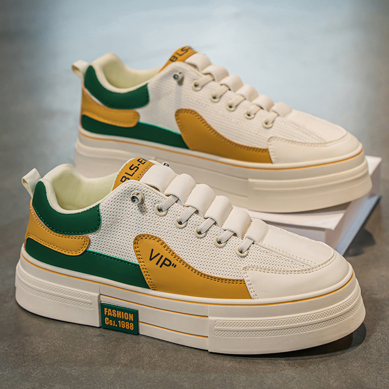 Zapatos de hombre 2025 nueva primavera transpirable zapatos casuales de zapatos planos para hombres para trabajar un zapato de deporte de moda