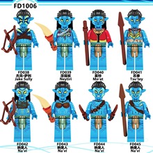 阿凡达电影系列FD1006涅提妮杰克苏泰拼装积木人仔儿童玩具袋装