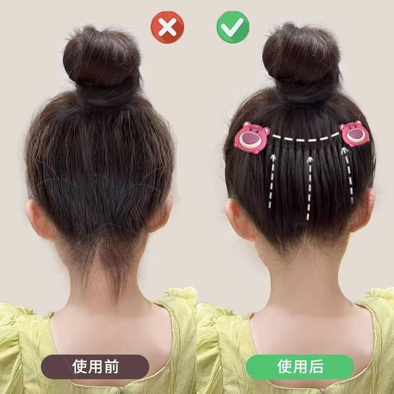 Peine para el cabello roto para niños Peine para el cabello de la horquilla de dibujos animados Arteproyectos para el cabello Lindo accesorio para el cabello femenino Peine invisible para la parte posterior de la cabeza