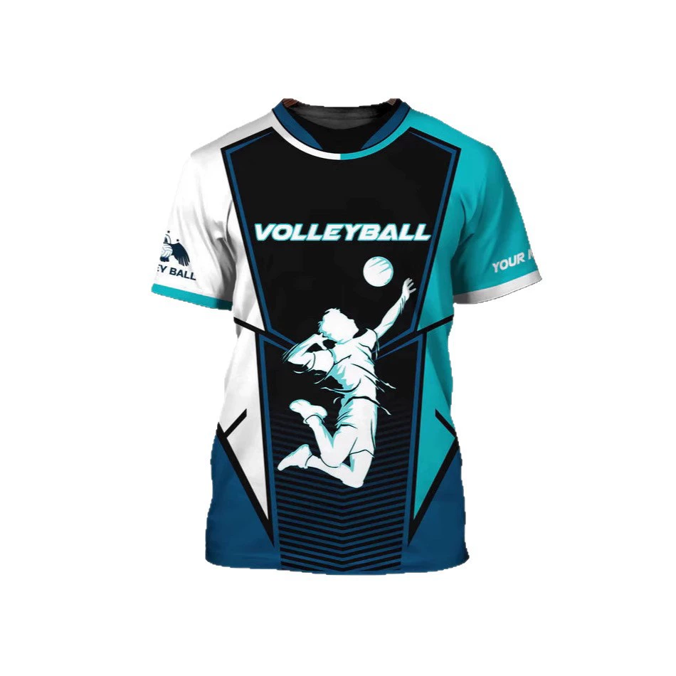 (Cross-border trading), summer sports comfortable breathable football uniform with a round collar, 3D digital printing service, with short sleeve