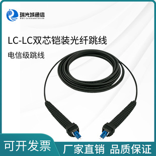 Engineering-grade LC-LC double-core armored optical fiber cable compatible with NSN connector outdoor FTTA base station optical fiber jumper
