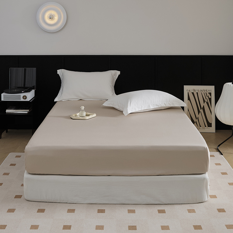 El nuevo 100S de algodón de fibra larga de algodón de una sola cama de algodón puro de color sólido agradable para la piel, cama de 1,5 m, cama de 1,8 m