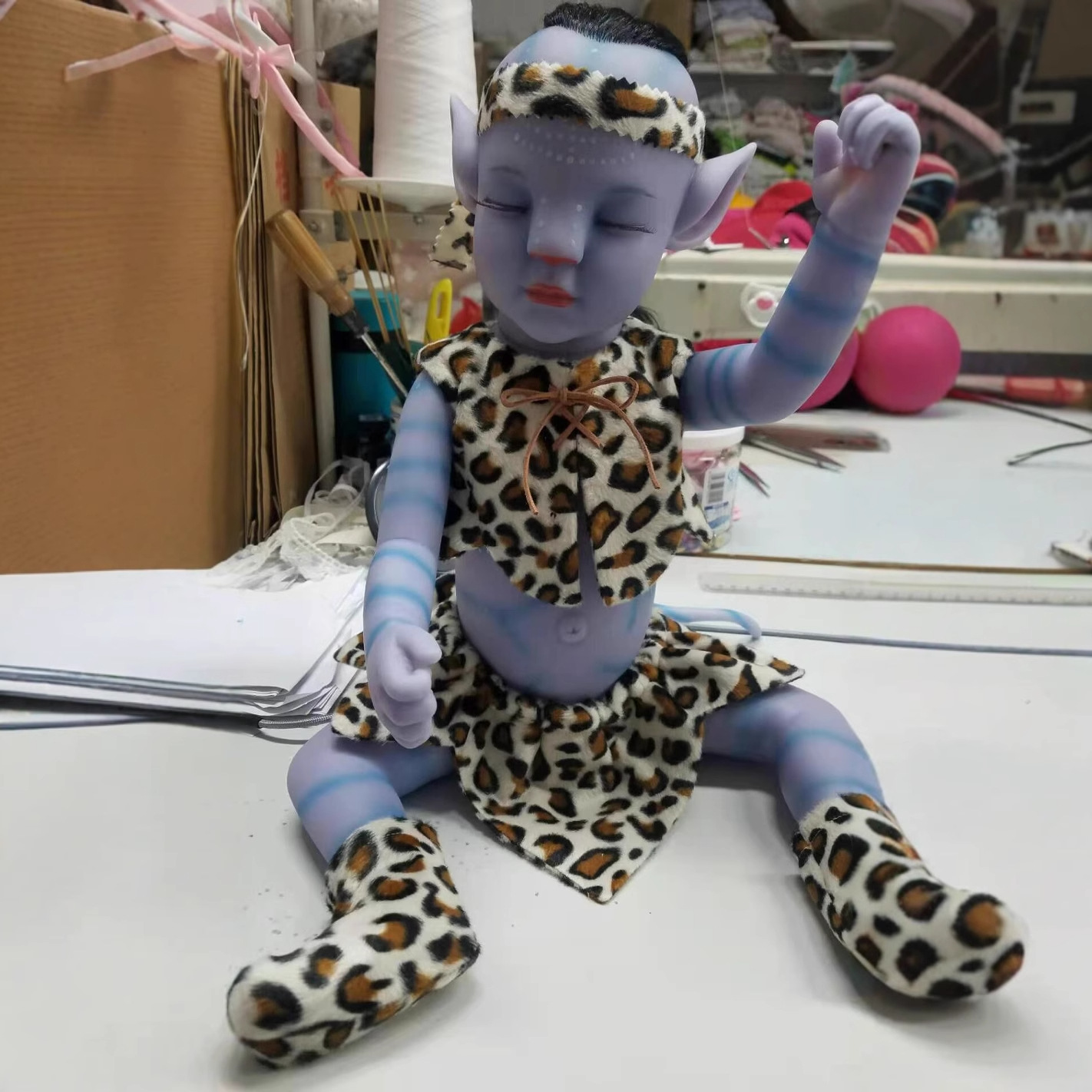 55cm Avatar muñeca versión luminosa Comercio exterior e-commerce suministro simulación muñeca renacer bebé