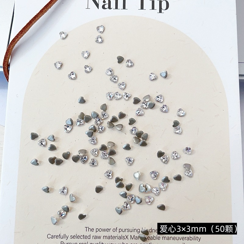 5A 베벨 지르콘 [러브 3*3mm]