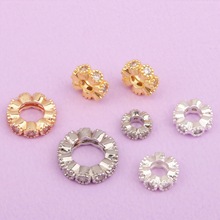 ΢��ʯ14K����ɫ����Ȧ ��ʯ���˸�Ƭdiy��朴����Ʒ��