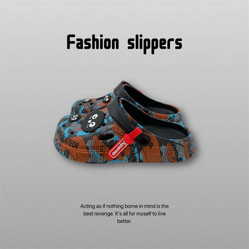 Sandalias de las mujeres de verano al aire libre desgaste hogar de suela gruesa antideslizante slip-on Hole zapatos en línea celebridad ins pareja zapatillas de playa hombres