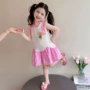 新款格子儿童夏季公主裙