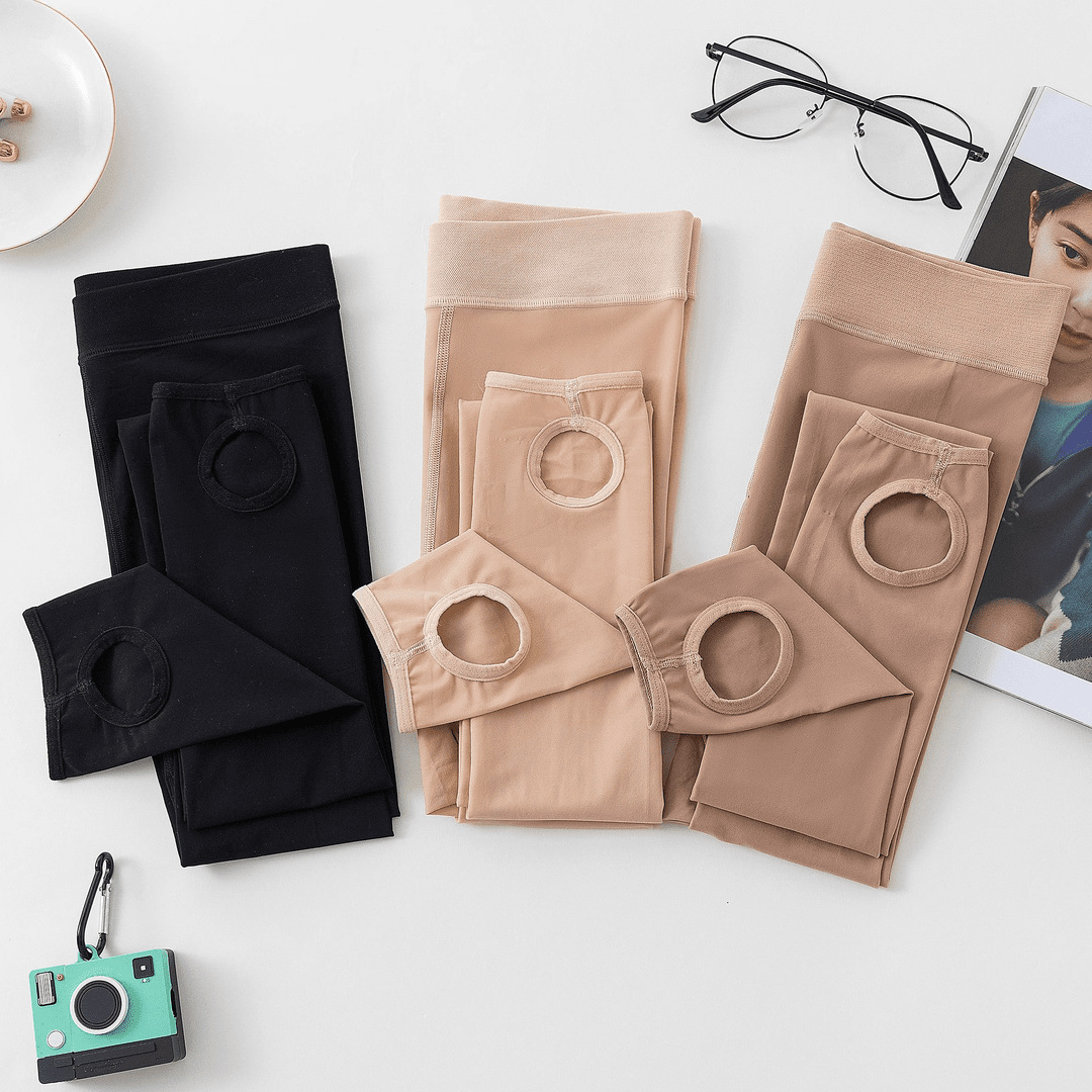 Primavera y otoño delgada mujer acero calcetines resistentes al desgaste anti-gancho alambre anti-descomposición calcetines resistentes no se pierden piernas delgadas