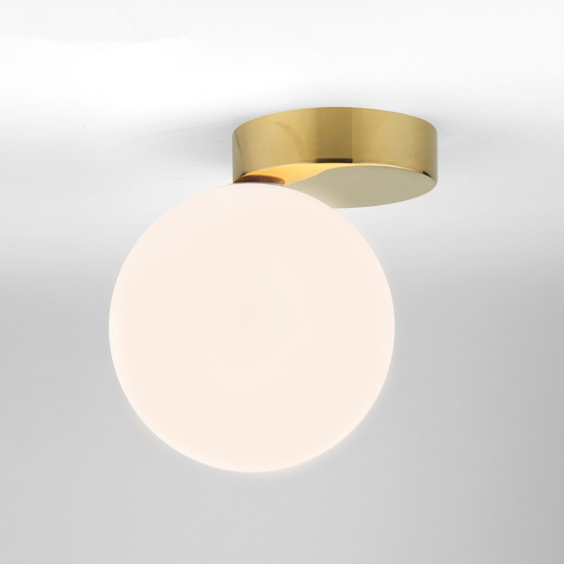 Lámparas nórdicas pasillo iluminación de techo artística personalidad creativa iluminación de estudio moda simple pasillo armario lámpara de pared de succión