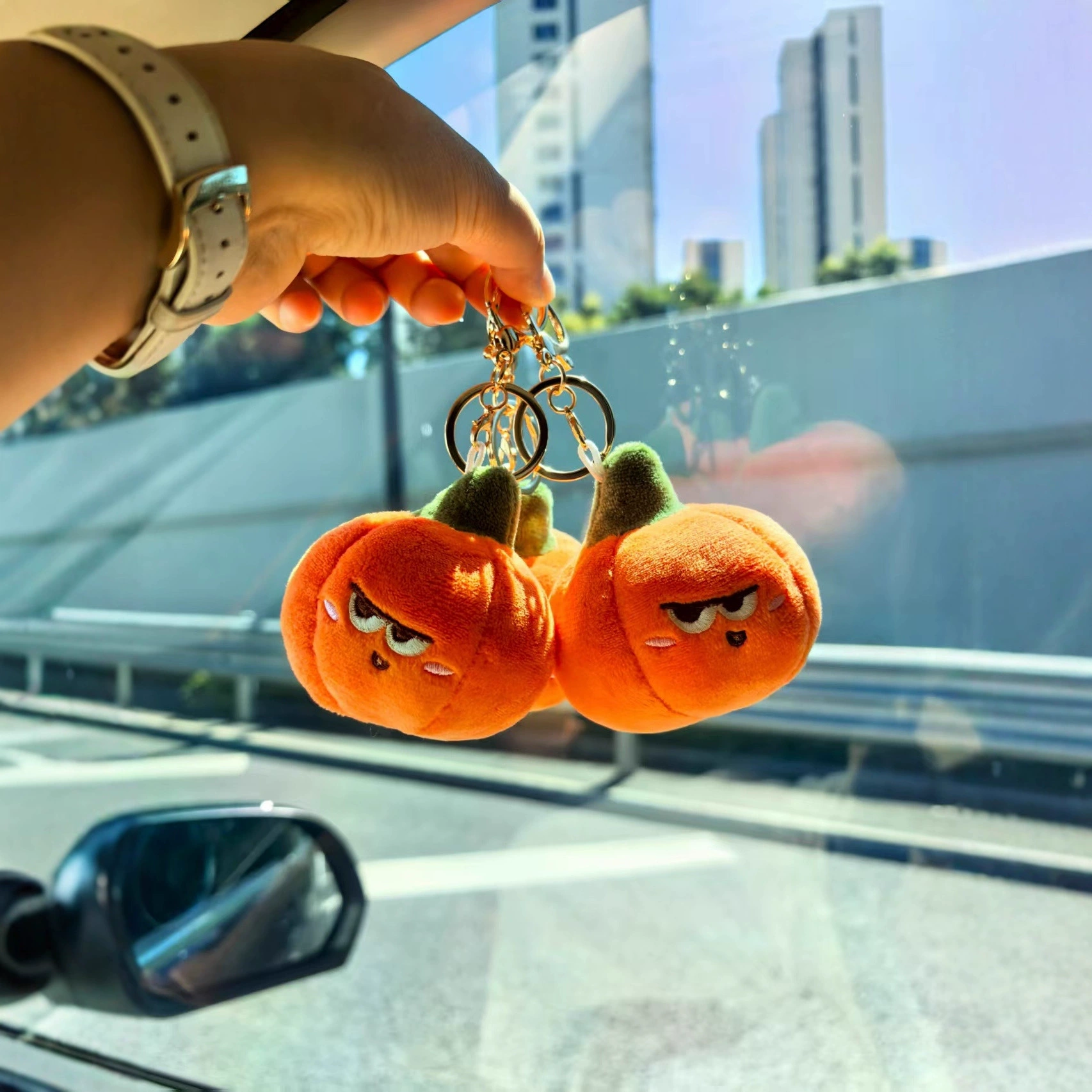 Keychain, backpack accessory, plush pendant, ghost bag decoration, doll, halloween