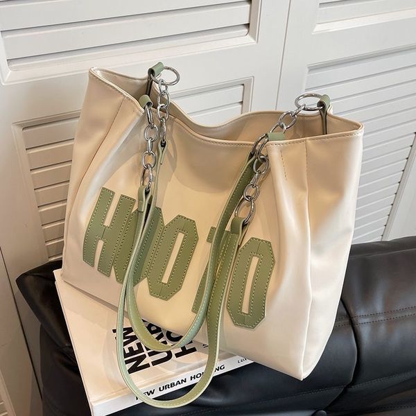 Capacious demi-season fashionable sophisticated one-shoulder bag