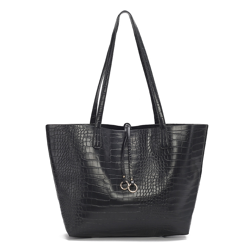 Designer Shengmi Women's Stone Pattern Large Capacity Versatile Tote Bag For School And Commuting, Trade Dog Tooth Pattern_voghion.com