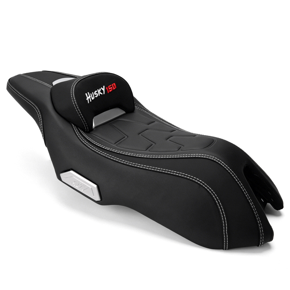Suitable for Sanyang Husky Adv150 Modified Seat Cushion, Soft Seat with Lumbar Support, Waterproof and Anti-Slip Seat Assembly