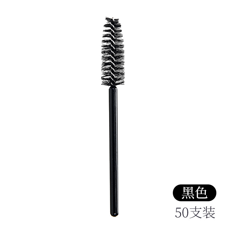Nuevo cepillo de pestañas de nylon de barra corta, cepillo de pestañas de color, cepillo de pestañas de barra negra, herramienta de maquillaje de cepillo de pestañas universal portátil