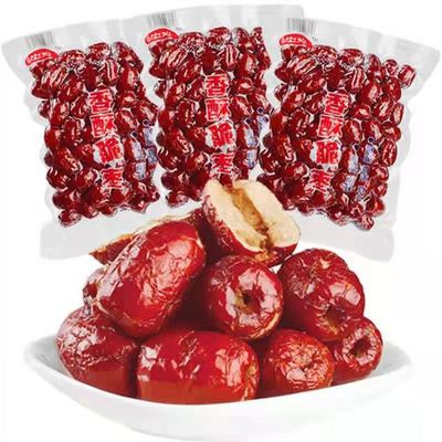 新疆若羌红枣脆枣嘎嘣脆无核香脆可口250克休闲零食香酥脆枣