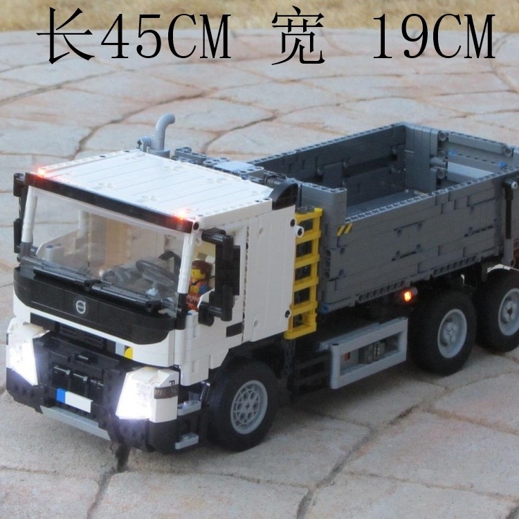 MOC-98747 沃沃FMX 6x6翻斗车 1847片 电子图纸 拼插积木 1：17