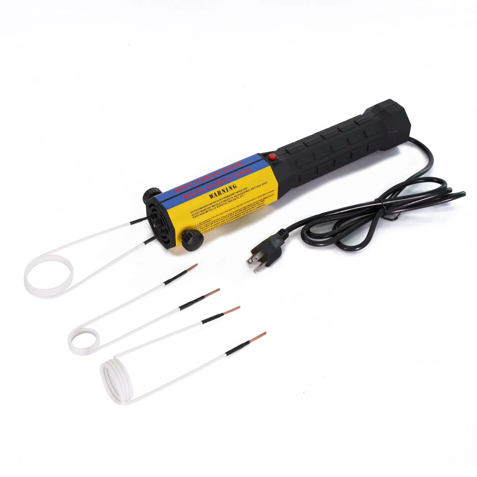 Магнитный индукционный нагреватель для гаек и болтов в картонной упаковке, малый высокочастотный мини-нагреватель, ручной, 1 кВт