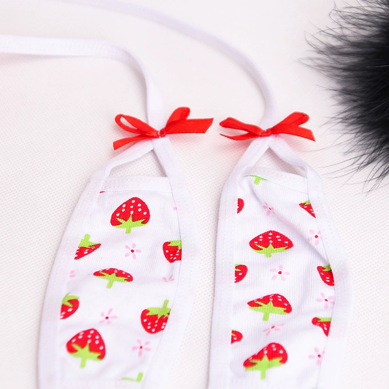 Underwear, комплект, клубника, разделённый ростомер, купальник