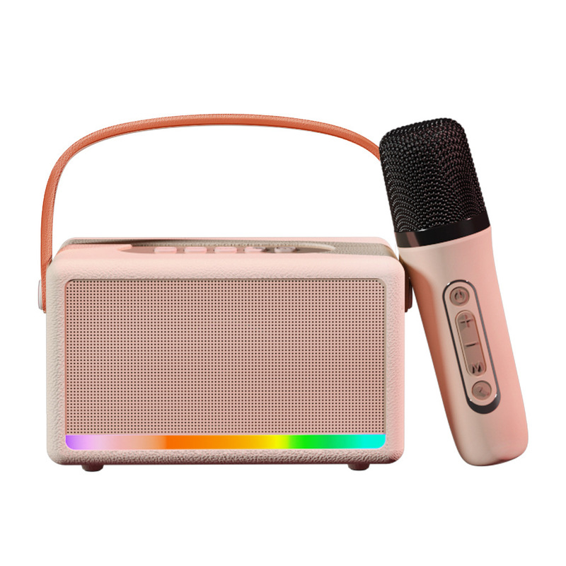 新型k歌bluetoothスピーカー無線マイク付き屋外家庭用小型k歌一体音響|undefined