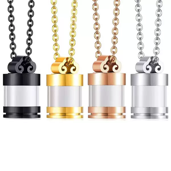 Amazon's New Fashionable Stainless Steel Gawu Box Can Hold Cesium Relics, Cinnabar, Pet Ashes, and Pendants for Men and Women