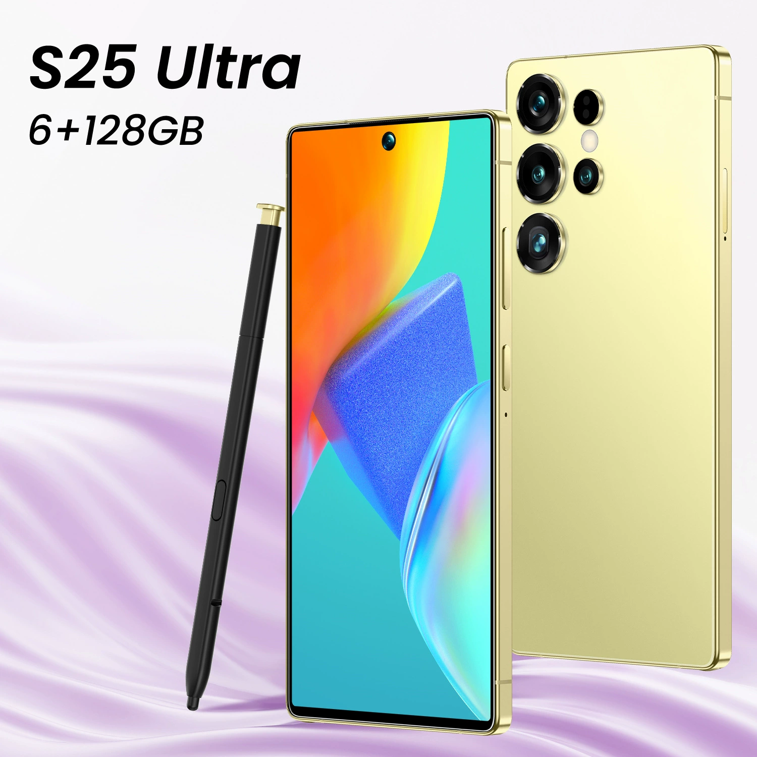 Smartphone S25 Ultra, Android 4G, large camera, wide display, multiple colors