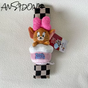 Cat and Mouse Car Safety Belt Shoulder Cover Protective Cover Advanced Cute Personality Decoration Car Plush Cute Women