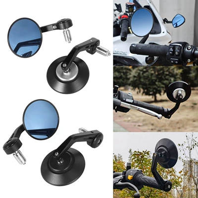 Motorcycle rearview mirror Mirror, Blue Modified Cruise Bike