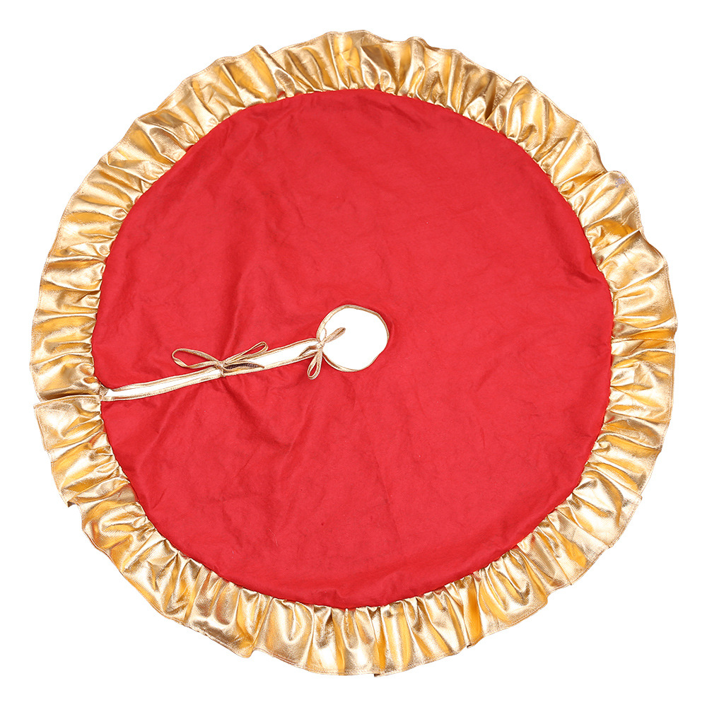 Christmas Decorative Supplies Christmas Tree Skirt 90cm Red Phnom Penh Tree Skirt Scene Layout Supplies Wholesale_voghion.com