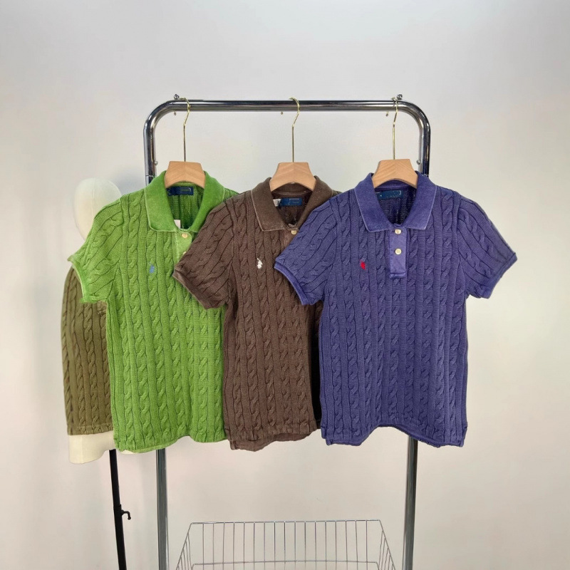 New Product L Ralph Lauren Logo Embroidered Turn-Down Collar, Large Cable Knit, Vintage Washed Plo Cotton Slim-Fit Short New Product L Ralph Lauren Logo Embroidered Turn-Down Collar, Large Cable Knit, Vintage Washed Plo Cotton Slim-Fit Short