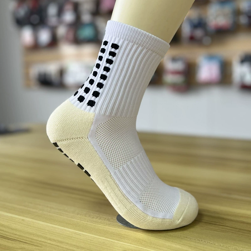 Футбольные носки, мужские, раздаточное полотенце до середины икры, нескользящие носки, спортивные носки для соревнований, утолщенные