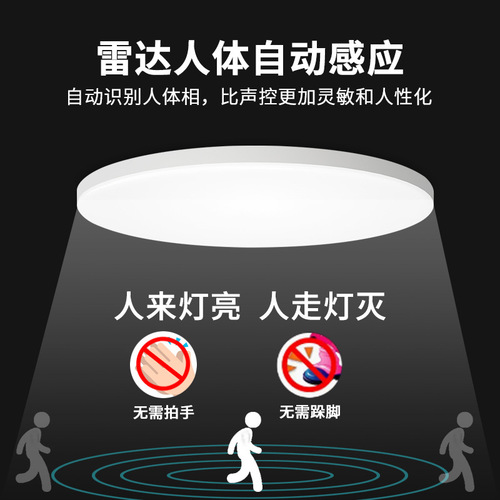 Induction ceiling light led voice-controlled corridor staircase aisle home entrance corridor radar infrared human body sensor light