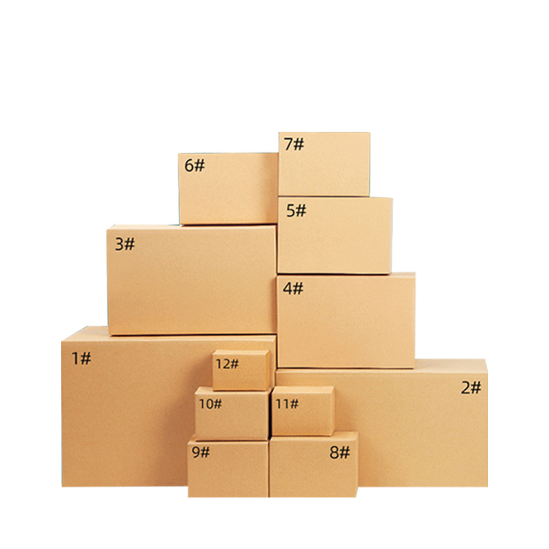 Extra duro postal expreso cartón al por mayor en stock engrosada caja de papel en movimiento E-Commerce expreso embalaje de cartón embalaje